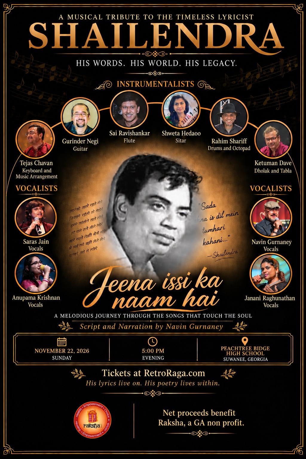 Retro Raag event poster